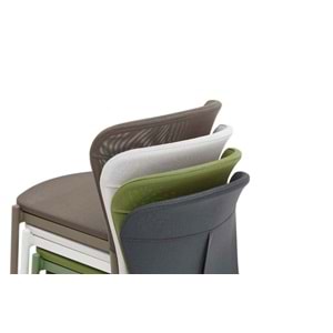 Renazzo Atto File Sırtlı Bahçe Sandalyesi - Modern Dış Mekan Tasarımı