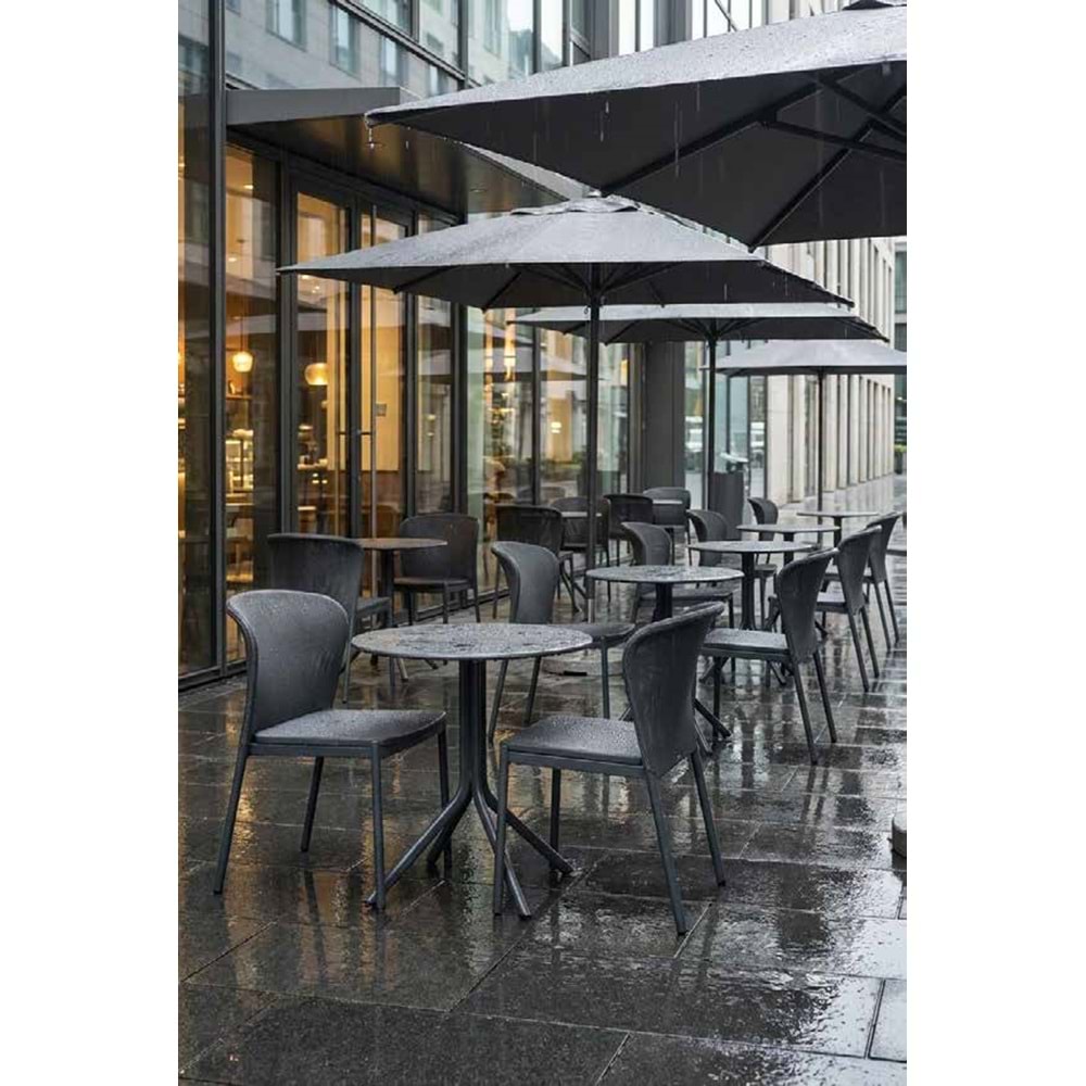 Renazzo Atto File Sırtlı Bahçe Sandalyesi - Modern Dış Mekan Tasarımı