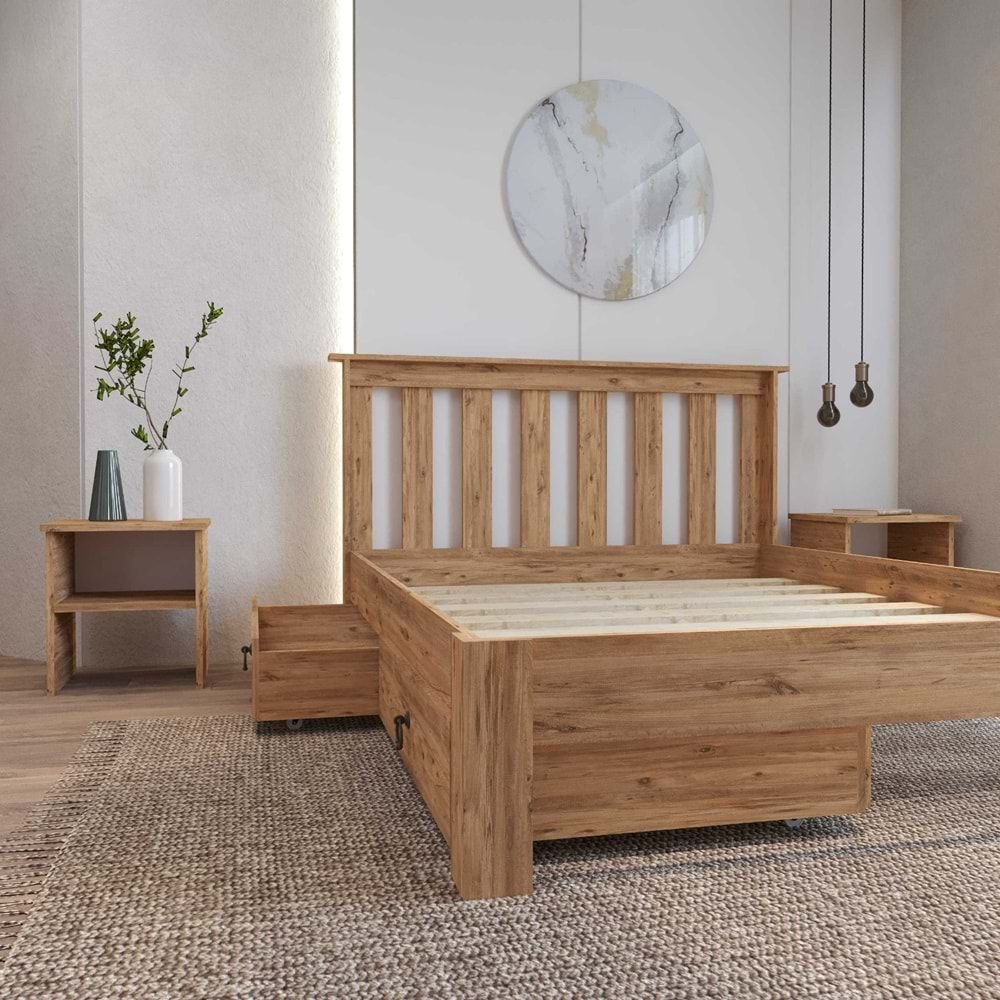 Atlantik 2 Çekmece Shark New Karyola