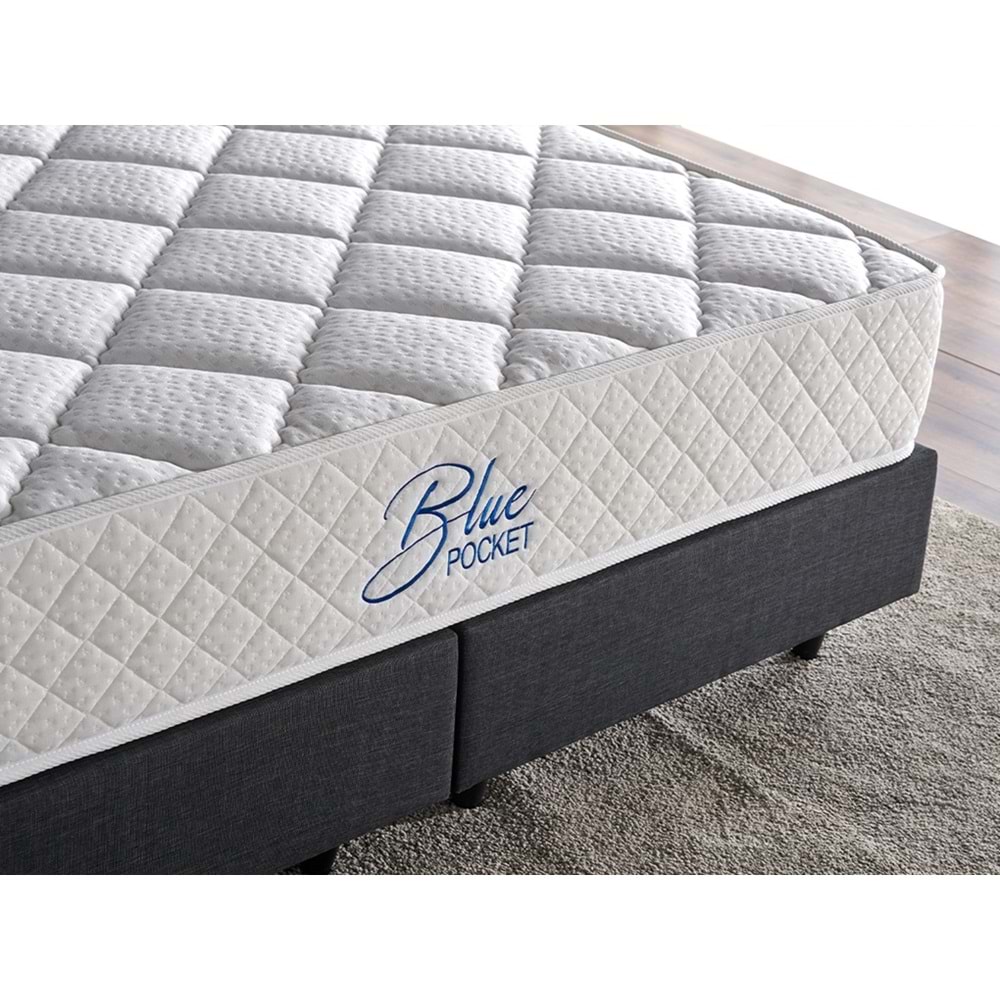 Blue Pocket - Orta Sert Paket Yaylı Yatak - 150X200