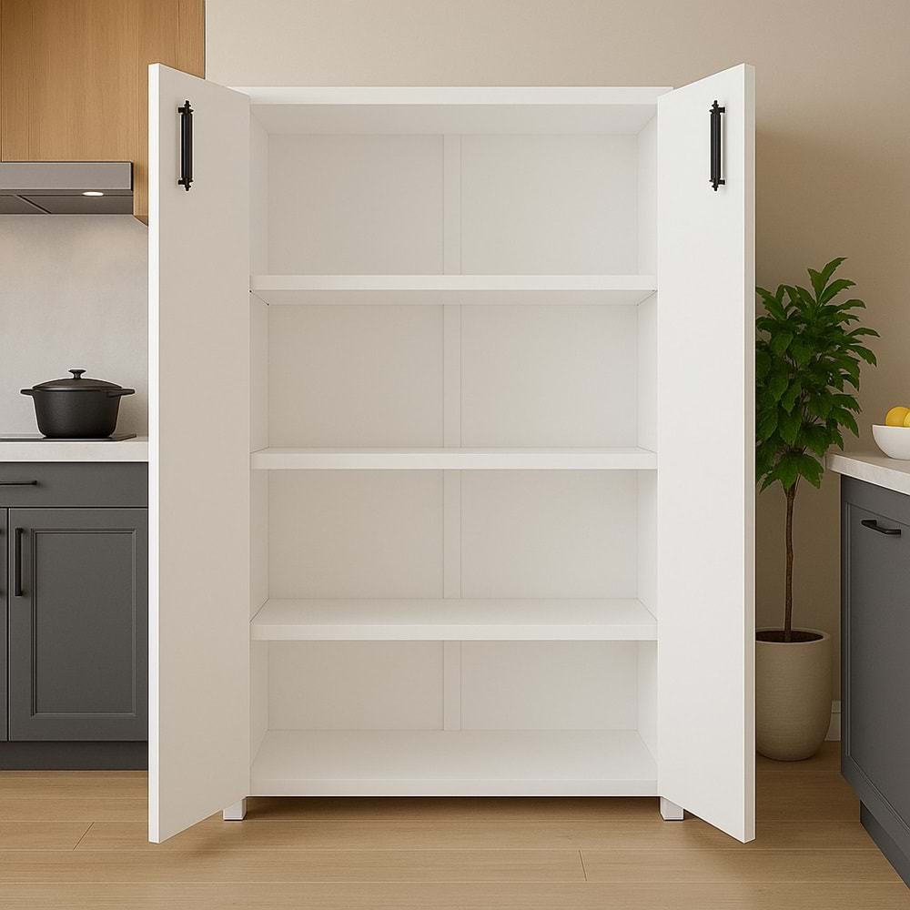 Renazzo %100 MDF İki Kapaklı Çok Amaçlı Dolap 100cm