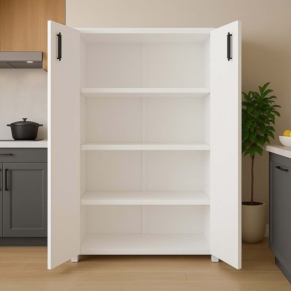 Renazzo %100 MDF İki Kapaklı Çok Amaçlı Dolap