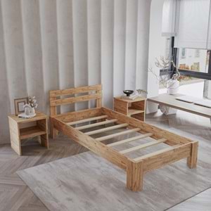Letto Atlantik Mdf Karyola | Tek Ve Çift Kişilik Yatak Uyumlu, Kolay Kurulum