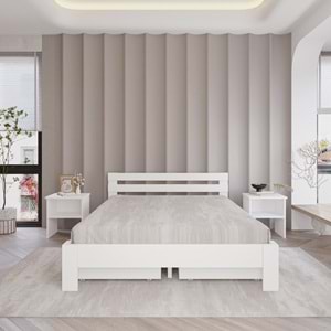 4 Çekmeceli Letto Mdf Karyola | Tek Ve Çift Kişilik Yatak Uyumlu, Kolay Kurulum