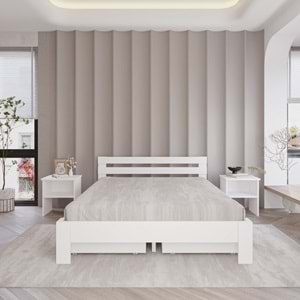 4 Çekmeceli Letto Mdf Karyola | Tek Ve Çift Kişilik Yatak Uyumlu, Kolay Kurulum