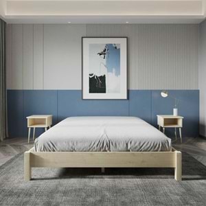 LOFT Model Doğal Çam Ahşap Karyola