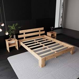 Lotus Atlantik Mdf Karyola |Tek Ve Çift Kişilik Yatak Uyumlu, Kolay Kurulum