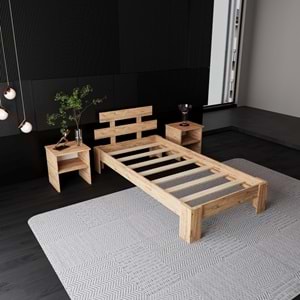 Lotus Atlantik Mdf Karyola |Tek Ve Çift Kişilik Yatak Uyumlu, Kolay Kurulum