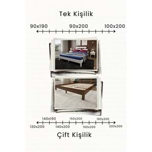 Lotus X Modern Ahşap Karyola