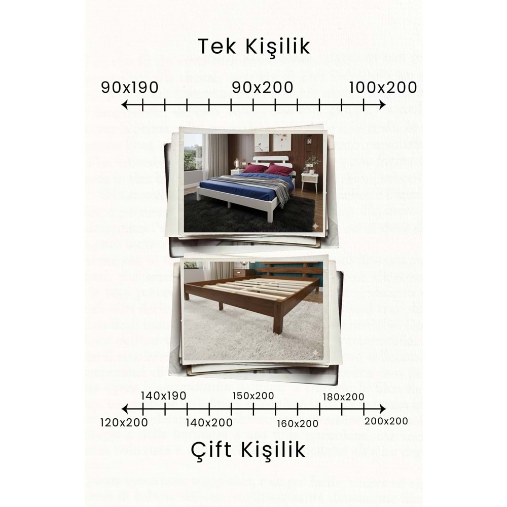 Lotus X Modern Ahşap Karyola