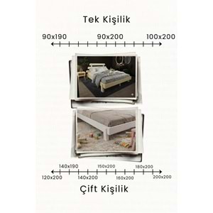 Lotus X New Modern Ahşap Karyola
