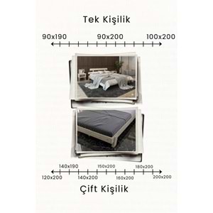 Lotus New Modern Ahşap Karyola