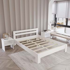 Letto MDF Karyola Komodin Set | Kolay Kurulum