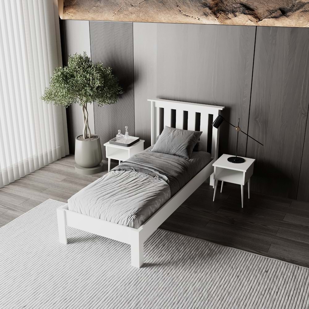 Shark New Komodin Set MDF Karyola | Kolay Kurulum