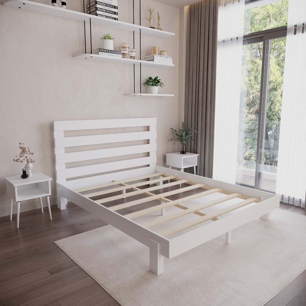 Urban New Model Modern Masif Ahşap Karyola