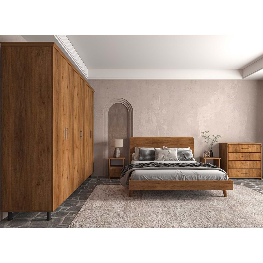 Softwood Ceviz Yatak Odası Seti