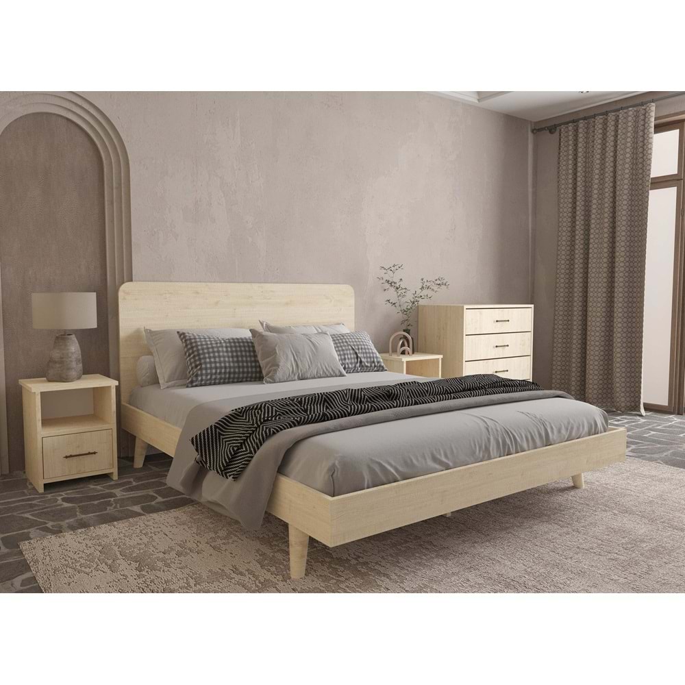 Softwood Vernik Yatak Odası Seti