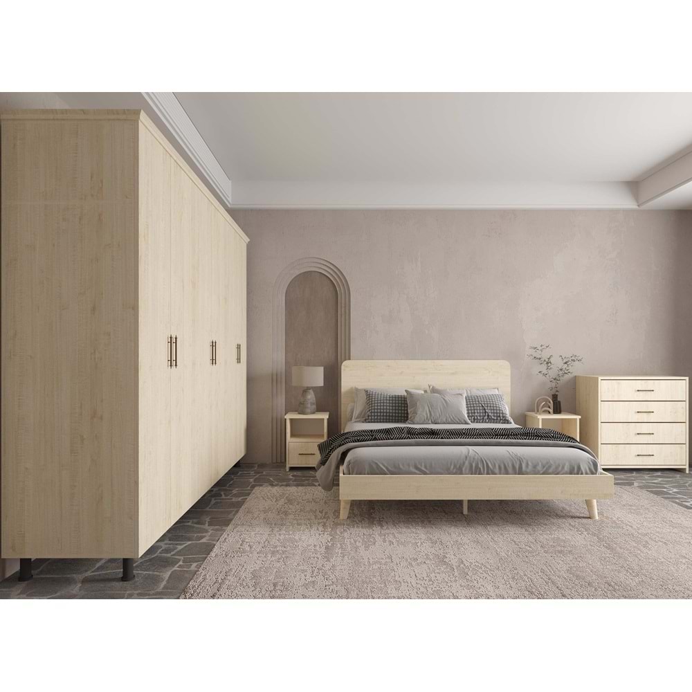Softwood Vernik Yatak Odası Seti